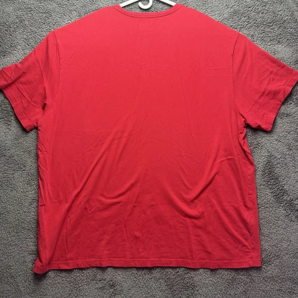 The Foundry Supply Co Mens Red 4XLT Big Tall Short Sleeve T-Shirt